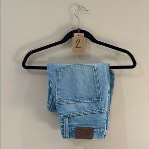 Madewell Mom Jeans High Rise Distressed Size 28